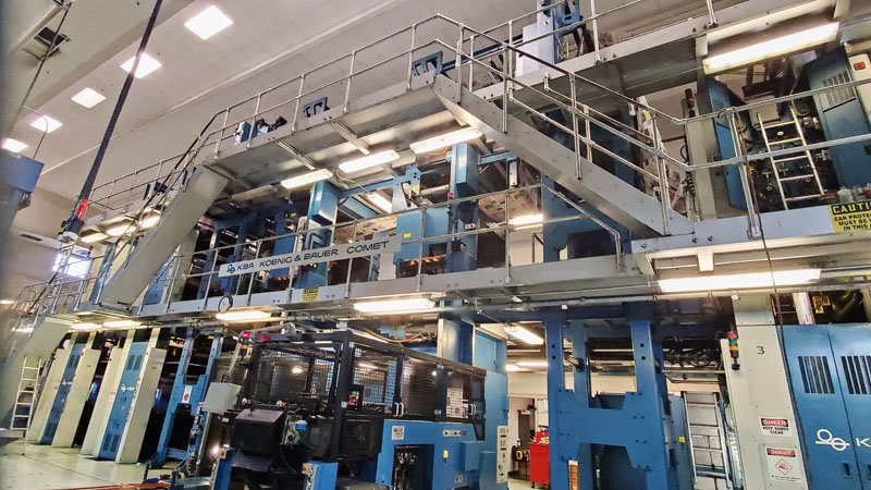 The Albuquerque Journal is scheduled to move production to the Santa Fe New Mexican printing facility this month. Printing will be done on the New Mexican’s KBA Comet press. This four-tower press went online in 2004 and now will provide high quality printing for both organizations.